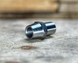 Weld In Tube Adapter - LEFT Hand 3/4"UNF Thread, 1.25" x .095" Tube