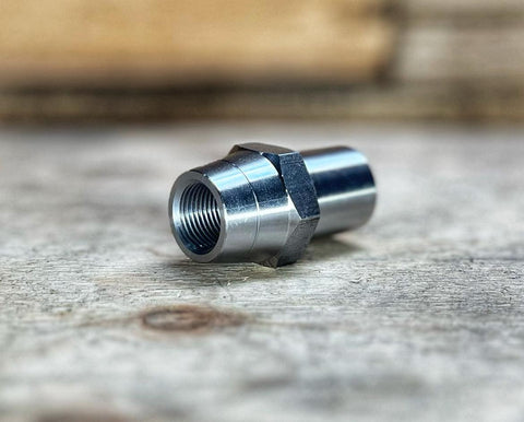 Weld In Tube Adapter - LEFT Hand 3/4"UNF Thread, 1.25" x .095" Tube