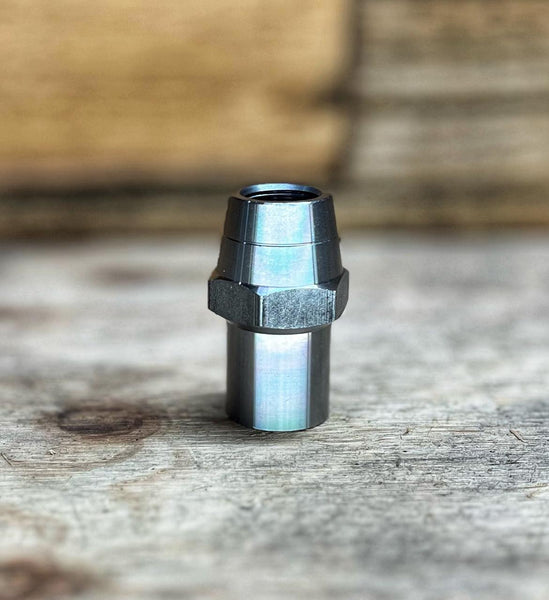 Weld In Tube Adapter - LEFT Hand 3/4"UNF Thread, 1.25" x .095" Tube